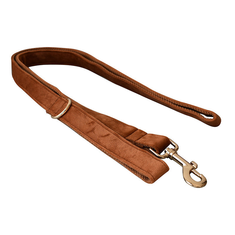 WENDYLOVE - HALSBAND und LEINE in BRAUNEN SAMT