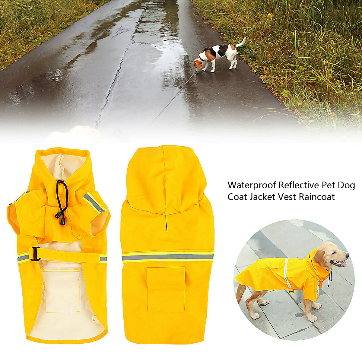 WENDYLOVE – Wasserfeste Hunde-Regenjacke aus Kunstleder