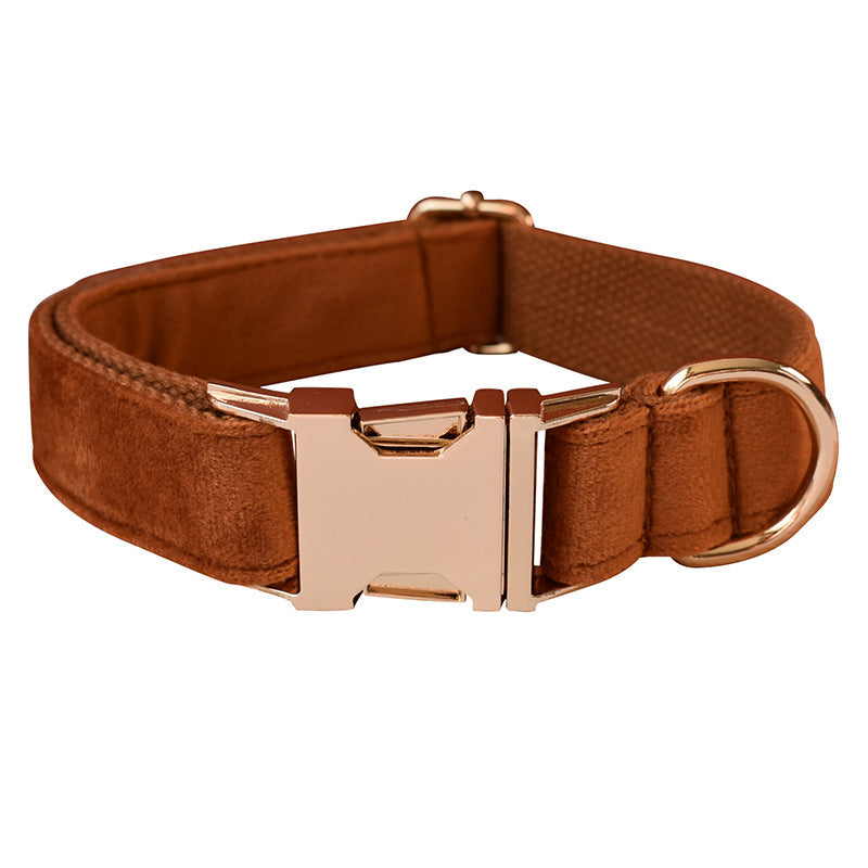 WENDYLOVE - HALSBAND und LEINE in BRAUNEN SAMT