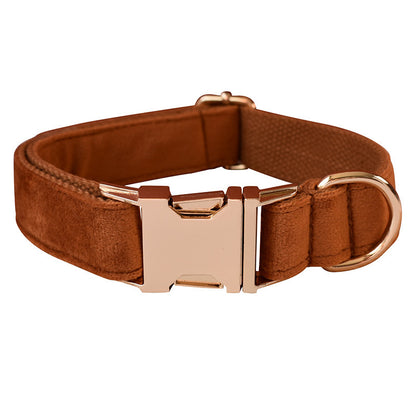 WENDYLOVE - HALSBAND und LEINE in BRAUNEN SAMT