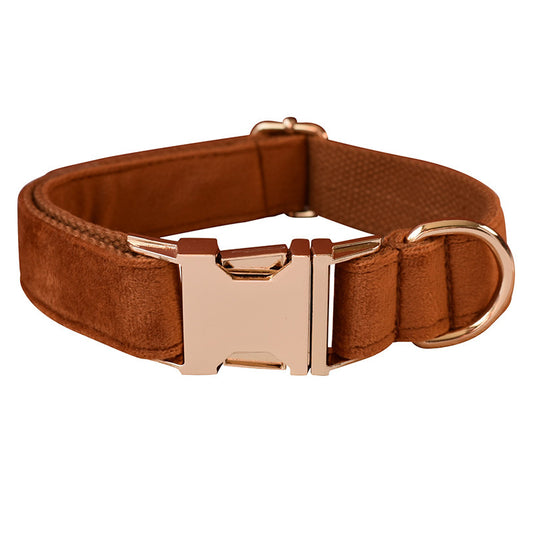 WENDYLOVE - HALSBAND und LEINE in BRAUNEN SAMT