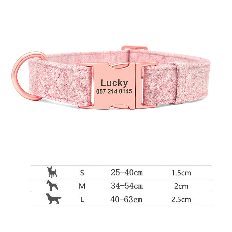 WENDYLOVE – Personalisiertes Hundehalsband mit Gravur & Leine