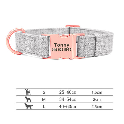 WENDYLOVE – Personalisiertes Hundehalsband mit Gravur & Leine