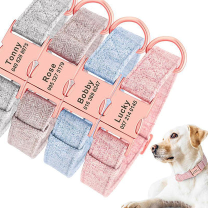 WENDYLOVE – Personalisiertes Hundehalsband mit Gravur & Leine