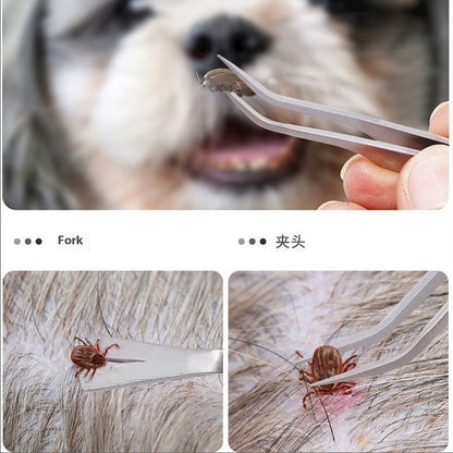 WENDYLOVE 2-in-1 Zeckenpinzette aus Edelstahl