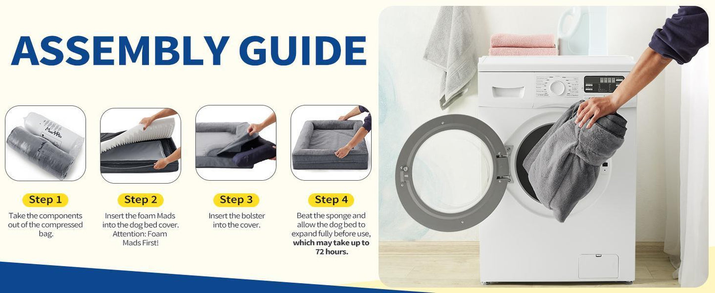 WENDYLOVE – Orthopädisches Premium Hundebett für gesunden Schlaf