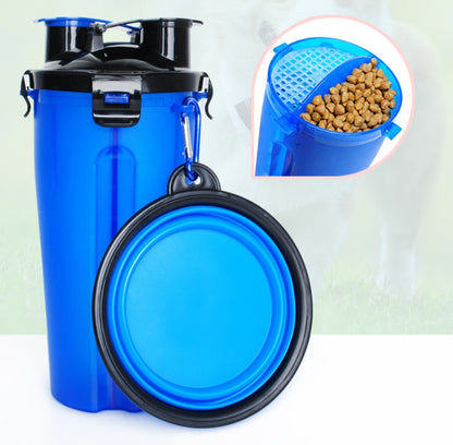 WENDYLOVE – 2-in-1 Premium Wasserflasche & Futterspender mit Faltnäpfen 🐾