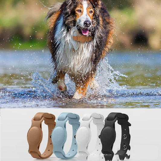 WENDYLOVE - SafeTrack Lederhalsband – mit AirTag-Fach