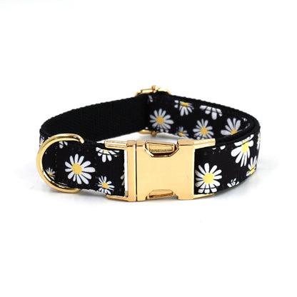🌼 WENDYLOVE – Daisy Hundehalsband mit goldener Schnalle 🌼