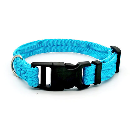 New Solid Color Dog Collar Anti-strain Medium