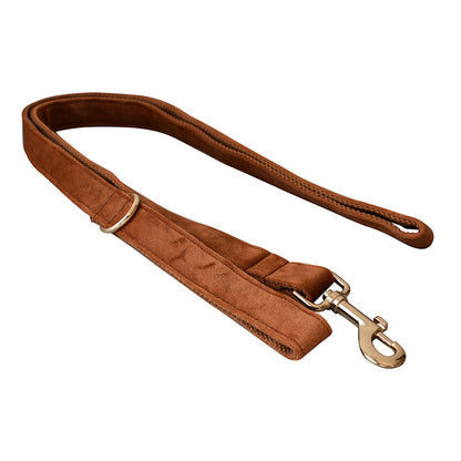 WENDYLOVE - HALSBAND und LEINE in BRAUNEN SAMT